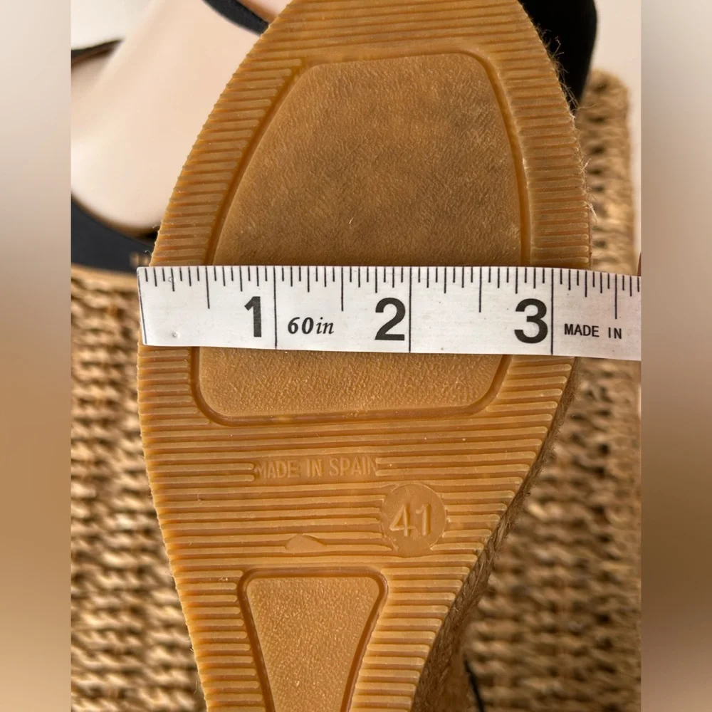 Viscata Brand Women’s Espadrille Wedges Closed Toe Adjustable Buckle Size‎ EU 41